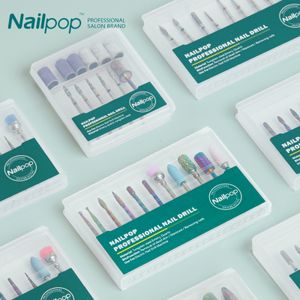 Nail Art Equipment Nailpop Nail Drill Bits For Electric Drill Manucure Machine Accessoire Équipement Fraise Limes À Ongles Supprimer Gel Outils 230616