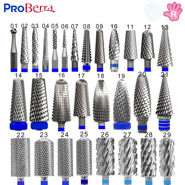 Nail Art Equipment NAILTOOLS Tipo de promoción de la mano derecha Carburo Tungsteno barril vástago estable Accesorios Cortador pedicura fresado de uñas brocas 230606