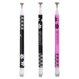 Nail Art Equipment Nouveau bâton magnétique double tête chat oeil stylo fleur ligne bande effet maquillage drop livraison santé salon de beauté Dhkpz