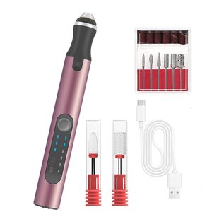 Nail Art Equipment Portable Electric Drill Professional File Kit voor gel S Manicure Pedicure Polishing Shape Tools Salon 221207