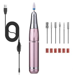 Nail Art Equipment draagbare elektrische oefening voor acryl s 35000rpm bestand manicure pedicure polijst salon tool 221007