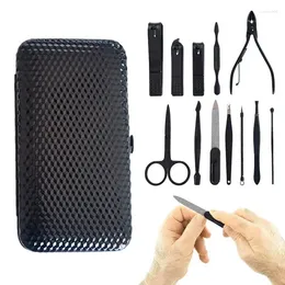 Kits d'art d'ongle 12 en 1 ensemble de manucure en acier inoxydable Kit de coupe-ongles professionnel outils de pédicure coupe-orteils toilettage des ongles