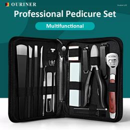 Kits d'art nail 16pcs / ensemble de pédicure ensemble outils de l'ongle incarné kit de traitement premium