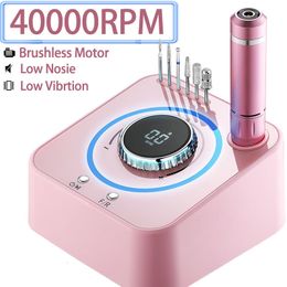 Kits d'art d'ongle 40000 tr/min perceuse manucure Machine avec affichage LHD appareil électrique pour Gel enlever les équipements de pédicure 230613