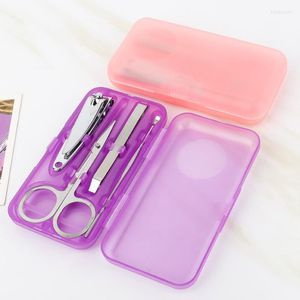 Nail Art Kits 4pcs/Set roestvrijstalen Clippers Set Scissores Tweezer Oor Pick Multifunction Daily Hand Foot Care Tools