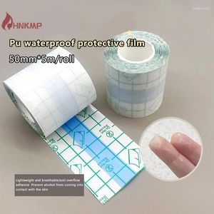 Kits de arte de uñas 50 cm PU Film Film Finger Cinta autoadhesiva Aderezo para la herida Fijador de cuidado de la piel Herramientas de manicura