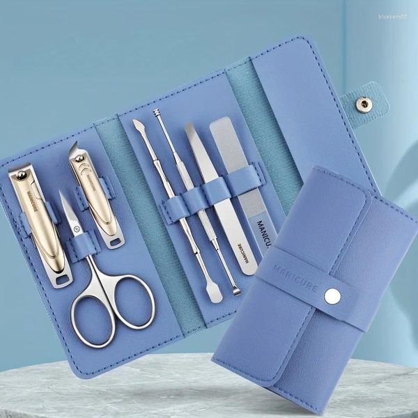 Kits d'art nail 7pcs Clippers Manucure Toolt Tool Nippers and Cutter Kit Professional Pedicure