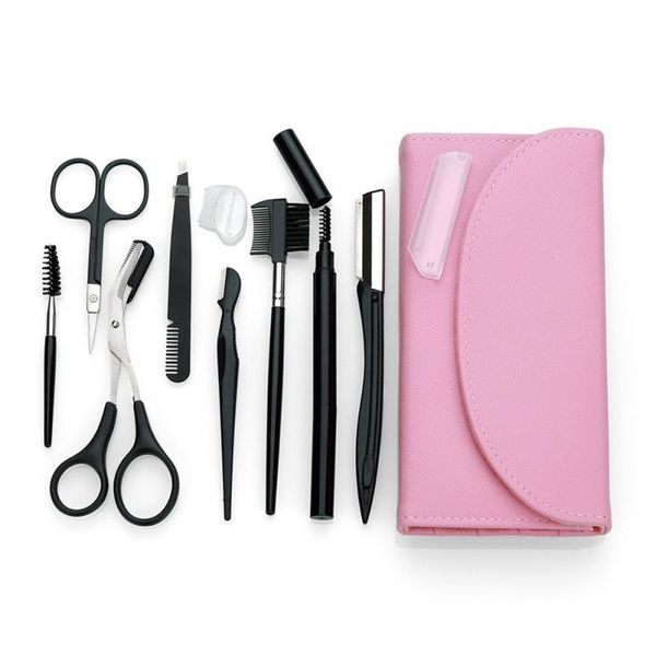 Kits d'art d'ongle 8 pièces de couteau professionnel ciseaux en acier inoxydable Kit de beauté ensemble d'outils utilitaires cornés TSLM1