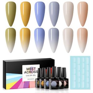Nail Art Kits 8ml Jelly Gel Pools Set voor manicure UV LED Semi Permanent Lamp Varnishes Nails Lacquer