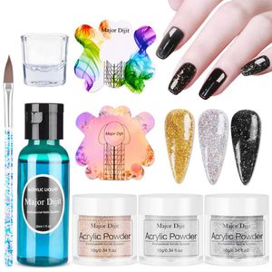 Nail Art Kits Acryl Poeder Kit Professionele vloeistof Monomeer Pen Set geen LED/UV -schilderij