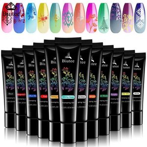 Kits d'art à ongles BIUT Nail Empestation Gel Polirure Set 12 Couleurs Modèle d'estampage Huile UV Gel Vernis Spray Kit d'art None