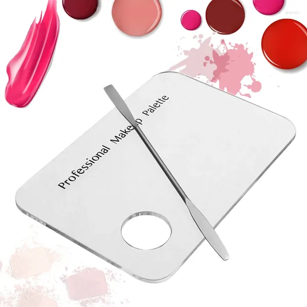 Kits d'art d'ongles Clear Polish Mélange Spatule Multifonctionnel Durable Pratique de haute qualité Polyvalent en acier inoxydable Maquillage Ergonomique