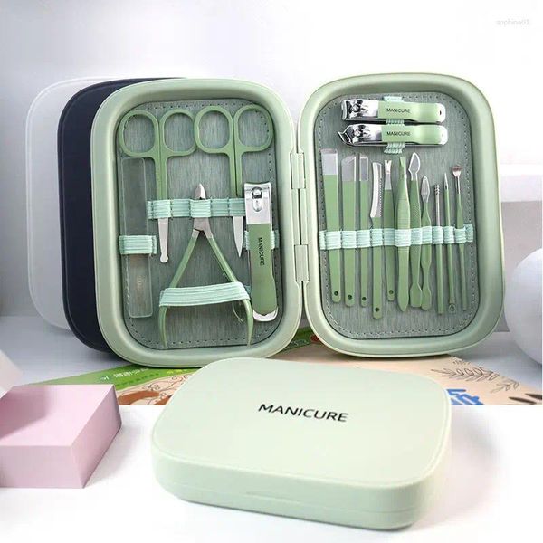 Kits de arte de uñas Clippers Home Ear Scoop Set 18 Herramienta de manicura Regalo