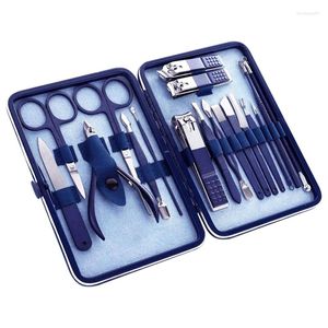 Nail Art Kits Clippers Kit Manicure Set 18 in 1 roestvrijstalen professionele verzorgingspedicure met draagbaar