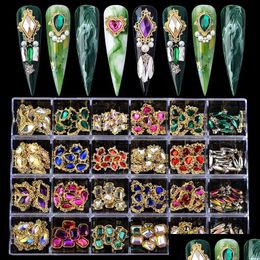 Decoraciones de kits de uñas Decoraciones Kit Charms Jewelry Crystal Diamond Parts Dy Manicure Diseño de uñas Drop entrega de la salud Beauty Sa oTr2v