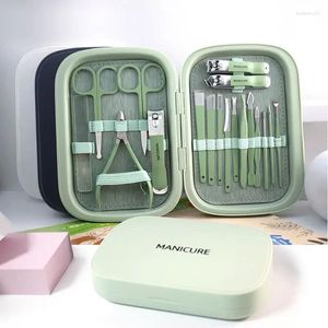 Kits d'art nail art dynamique professionnel kit de clipper kit manucure coteur pédicure noire