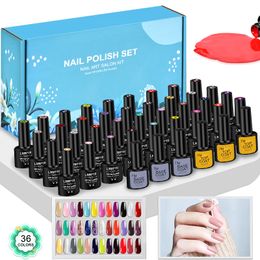 Kits de arte de uñas lnwpyh 28 42pcs kit de esmalte de gel gel esmalts