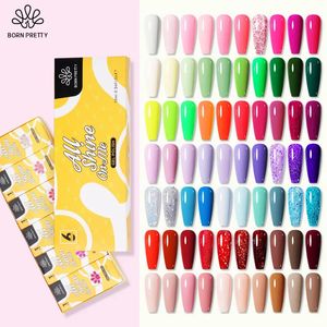 Nail Art Kits Nude Color Gel Polish Kit 6 flessen voor manicure Losweken UV LED-lampontwerp 230927