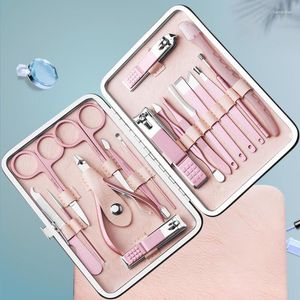 Kits de arte de uñas Pink Pedicure Manicure Tool Tool Kit Herramientas para niñas ACNE ACNE ACLE ACTIVA CIJA COURADOR