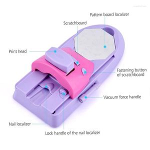 Nail Art Kits Printer Eenvoudig afdrukpatroon Stamp Manicure Machine Stamper Tool Set Drop