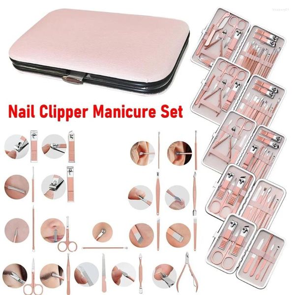 Kits de arte de uñas Rose Gold Clipper Set de manicura Herramientas de cuidado de cutículas Multi-cantidad para elegir Cutter Cutter Care