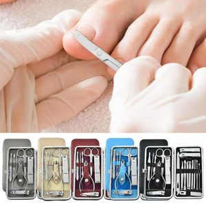 Nail Art Kits Tools met PU Leather Travel Case roestvrijstalen manicure set geschikt voor schoonheidssalon