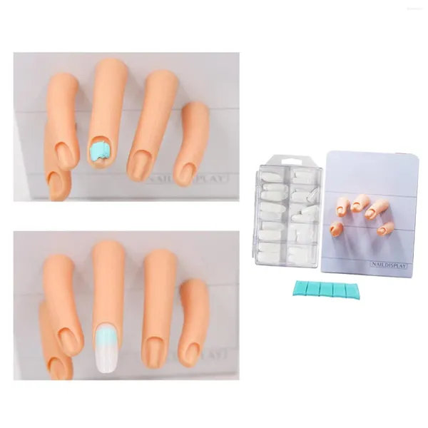 Kits d'art d'ongle outil de formation conception Silicone main manucure fourniture doigt décoration pratique