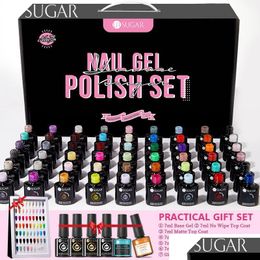Nail Art Kits Ur Sugar 60 Kleuren Gel Polish Kit Uv Led Vernish Send 6 Stuks Functionele Basis Top Hele Set leerling 230921 Drop Delivery Dh5Kn