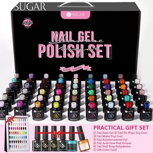 Nail Art Kits UR SUGAR 60 Colors Gel Polish Kit UV LED Vernish Send 6pcs Functional Base Top Whole Set Learner 230921
