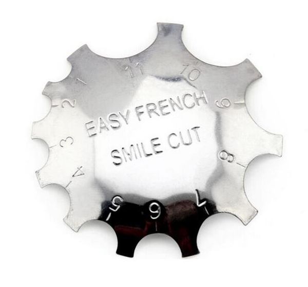Coupe-bordure pour manucure, outils de coiffure, Gel pour ongles, ligne de sourire français facile, outil acrylique, 11 tailles XB