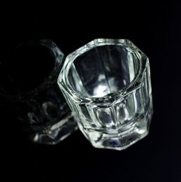 Nagelkunst achthoekige glazen waspen nagelverwijdering kristal nagelmenging Cup nail art speciale vloeistof Cup gereedschap kleine groothandel