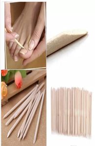 Nail Art Oranje Houten Stokken Cuticle Pusher Remover Nail Art Beauty Tool Nieuw Alle houten nagel push3058337