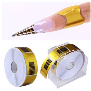 Porte-papier pour nail art, carré doré, en forme de tellure de cheval, porte-doigt, armure de luminothérapie, 500 bâtons, outil de porte-doigt pour nail art, transfrontalier