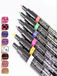 Outil de conception de peinture de stylo d'art d'ongle 16 couleurs en option Gel de dessin fait facile bricolage outil d'outil d'ongle Kit9386188