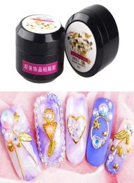 Nail Art Rhingestone Gel GE Super adhésif Gel UV Gel Polon de ongle GE pour art Crystal Gems Jewelry4073020