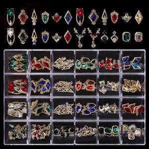 Nail Art Raminestones Décorations Set Charms Bijoux Nails Crystal Diamond Parts Dy Manucure Design Accessoires 240426