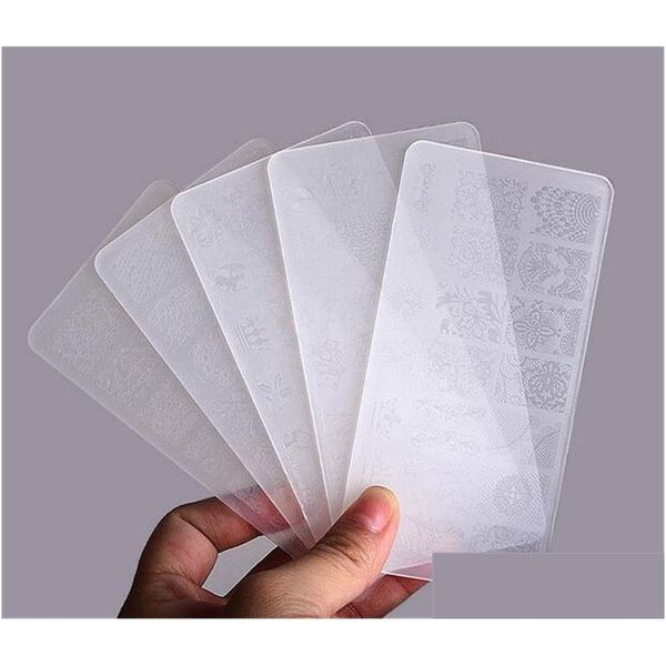 Modèles D'art D'ongle Plaques De Stam En Plastique Ensemble Stamper Grattoir Timbre Polonais Modèle De Bricolage Outils De Manucure Xb1 Drop Delivery Santé Beauté S Dhl7E