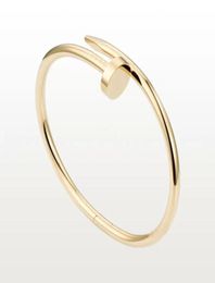 Pulseras de diseño de pulseras de pulseras Joyas de lujo para mujeres Bangle de titanio de acero Aleación de acero Gold Placated Never Fade NO22446593