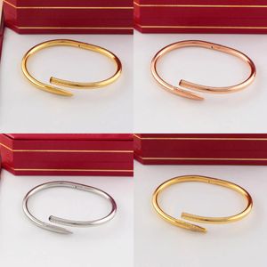 nagelarmband gouden armband designer sieraden vrouw opkomst goud zilveren armbanden voor vrouwen heren armbanden luxe sieraden modemerk voor huwelijksfeest cadeau