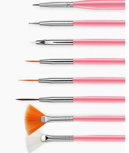 Brosse à ongles 15 PCS Nail Art Acrylique UV Gel Design Brush Brush Painting Pen Tips Tools Kit8033377