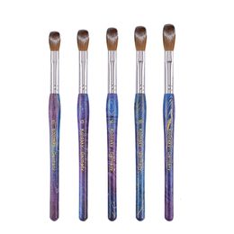 Nagelborstels 100 Pure Kolinsky Acrylborstel UV Gel Carving Pen Vloeibaar Poeder DIY Tekening Gekrompen Hout Kunst 1018 230909