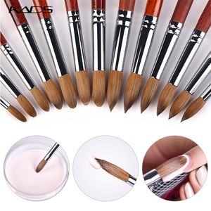 Nail Brushes 1pcs Kolinsky Sable Acrylic brush Art Brush for UV Gel Carving Pen Liquid Powder DIY Drawing Manicure Set 230909