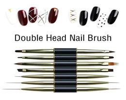 Nail Brushes Gel Gel Polish Diy Art Painting Pen Lineur Dessin Drawing Double Head1912875
