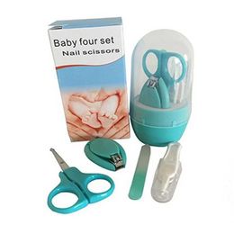 Nagelverzorging Baby Nail Clipper Kit Baby Health Kit Tool Trimmer Nail Clipper Strap Storage Box Baby Nail Fi Set Care WX63762