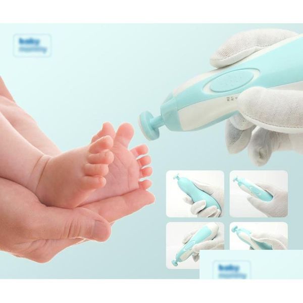 Cuidado de las uñas Bebé recién nacido Seguridad Cortadoras eléctricas Cortador para niños Babynail Trimmer Shell Shear Manicura Conjunto de herramientas Drop Delivery Kids Mater DHPDJ