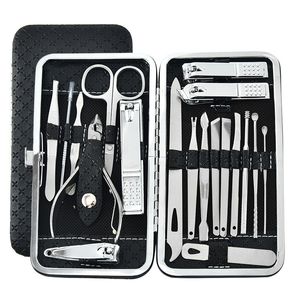 Nagel Clippers 19PCSSet snoeien snijdende tang set single groove pedicure ontsteking dode huid clipper gereedschap home 230417