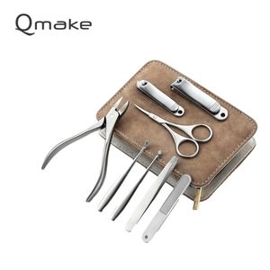 Coupe-ongles de qualité supérieure que jamais en acier inoxydable coupe-ongles ensemble de pédicure avec pince à ciseaux professionnel PU couverture manucure outils 230728