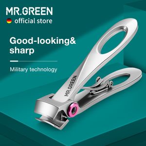 Nail Clippers MR.GREEN Nail Clippers Stainless Steel Wide Jaw Opening Manicure Fingernail Cutter Thick Hard Ingrown Toenail Scissors tools 230912