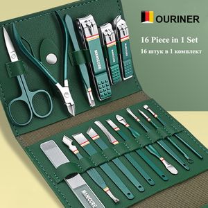 Coupe-ongles Ensemble de coupe-ongles Ensemble de coupe-ongles en acier inoxydable avec sac pliant Kits de coupe de manucure Ciseaux Outil de beauté de maquillage 12-16pcs / set 230728