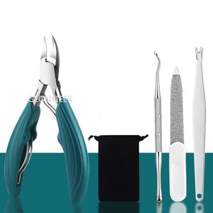 Nail Clippers Professional Toe Cutter ingrown toenail tool Thick Nails Dead Skin Dirt Remover Super Sharp Curved Blade Tool 230606